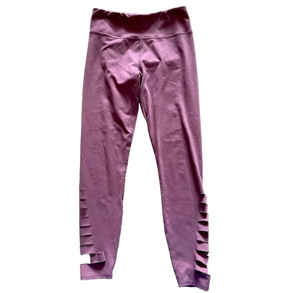 Abercrombie & Fitch Mauve Leggings With Side Leg Slits - Size  S - Picture 1 of 6